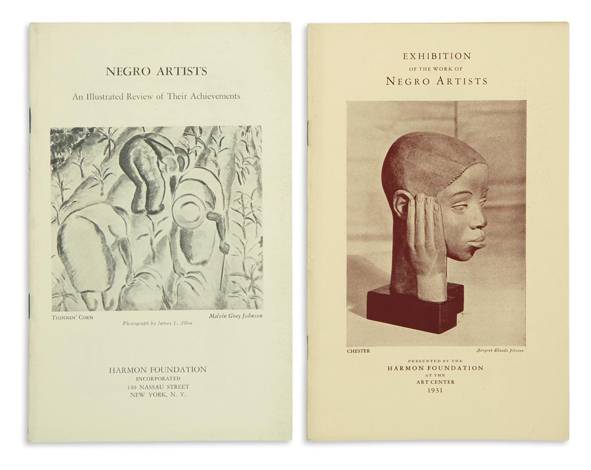 (ART.) Pair of early Harmon Foundation catalogs.